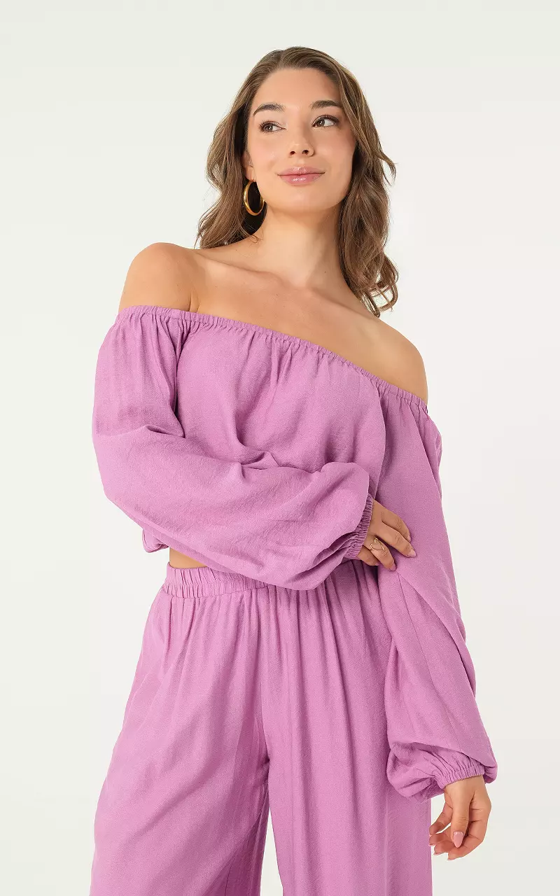 Off shoulder top Purple