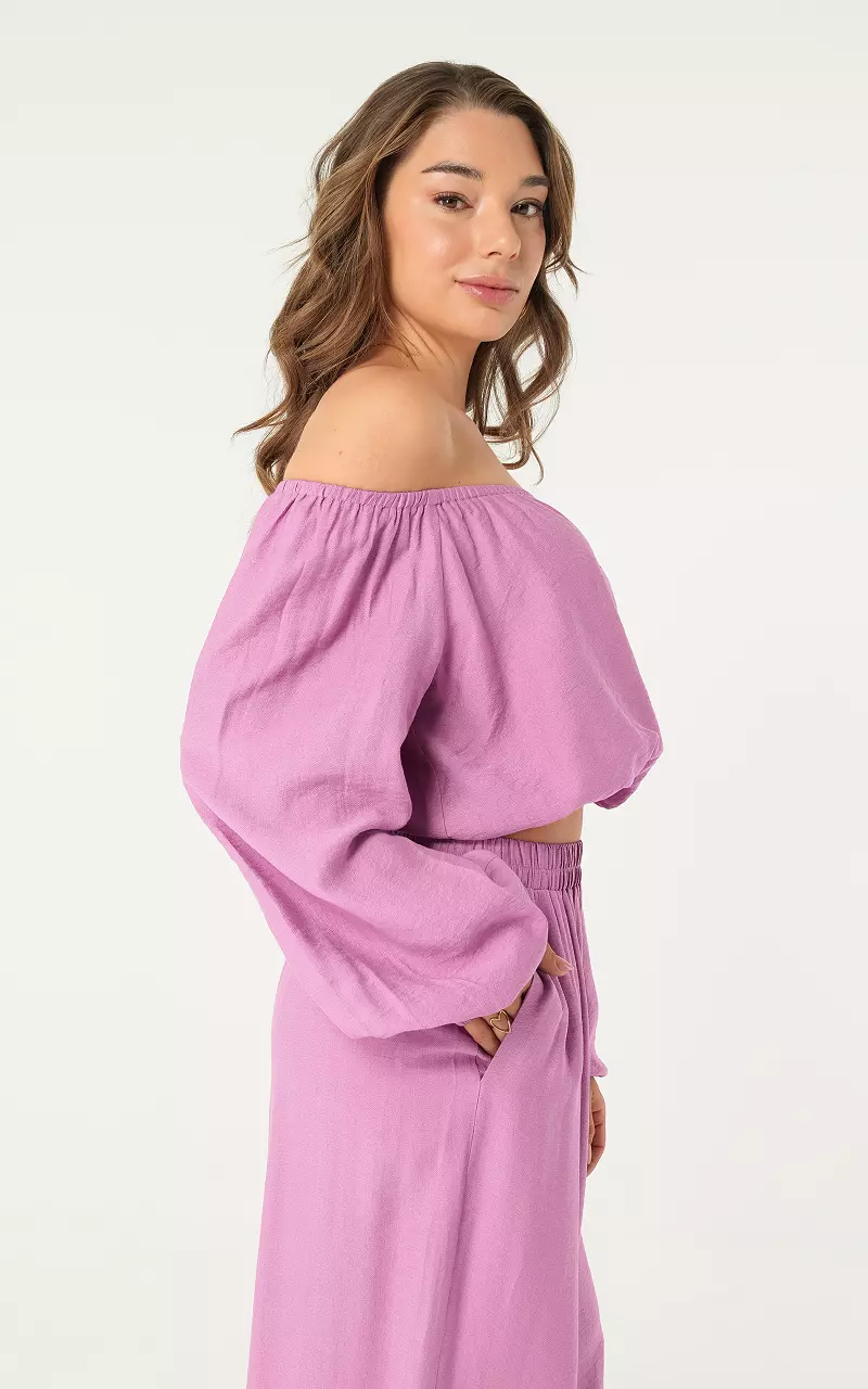 Off shoulder top Purple