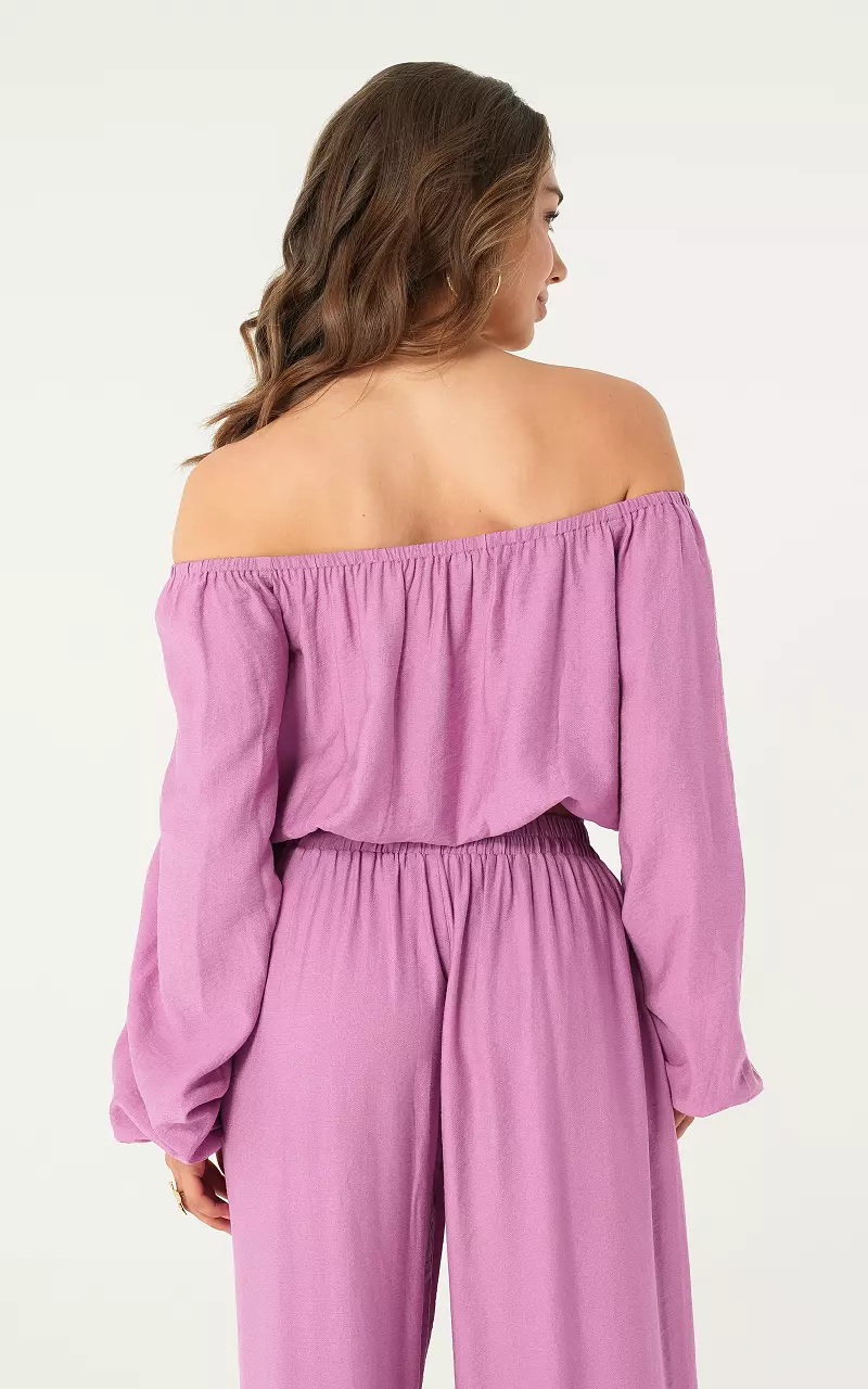 Off shoulder top Purple
