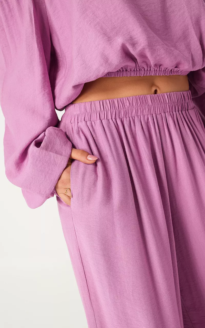Wide leg trousers Purple