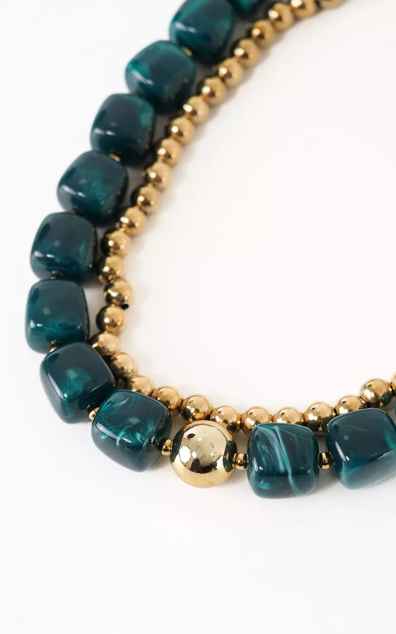 Double chain Petrol Gold