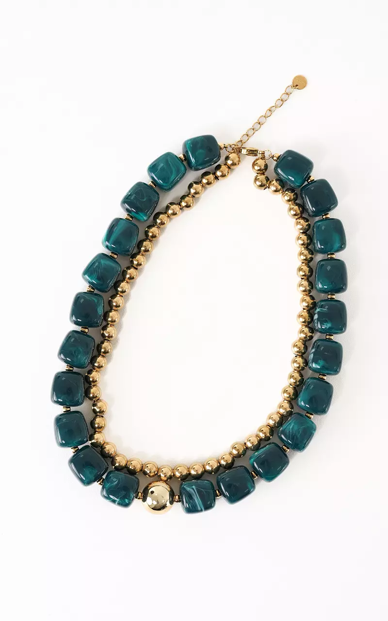 Double chain Petrol Gold