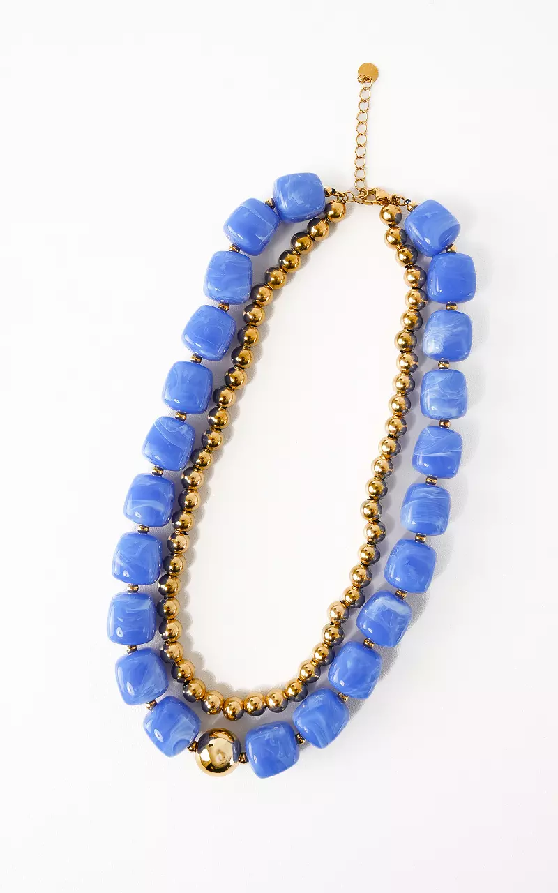 Double chain Blue Gold
