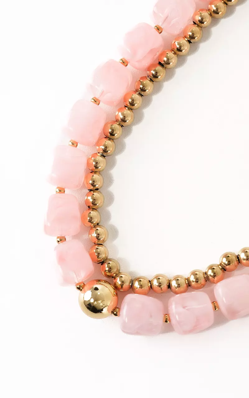 Double chain Pink Gold