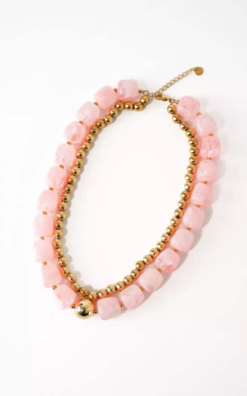Double chain Pink Gold