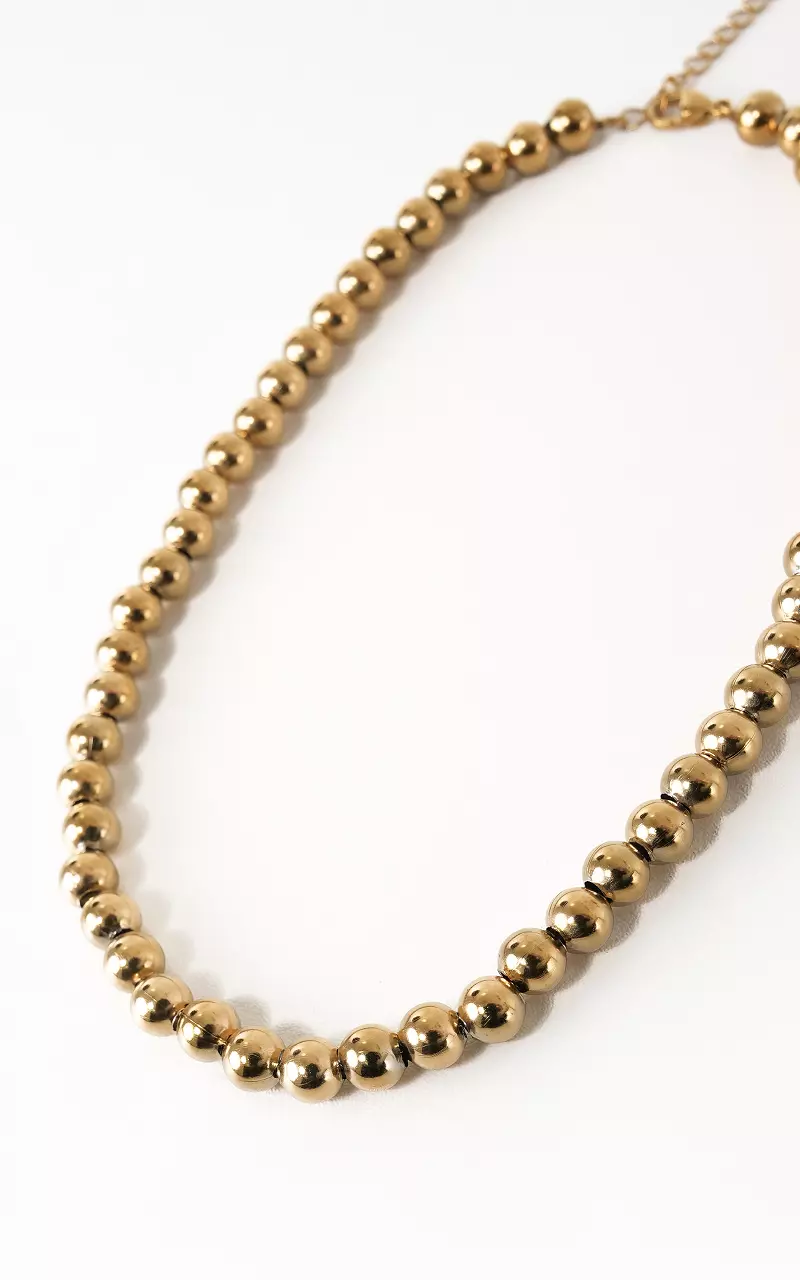 Polka dot necklace Gold