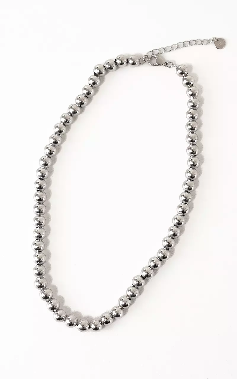 Polka dot necklace Silver