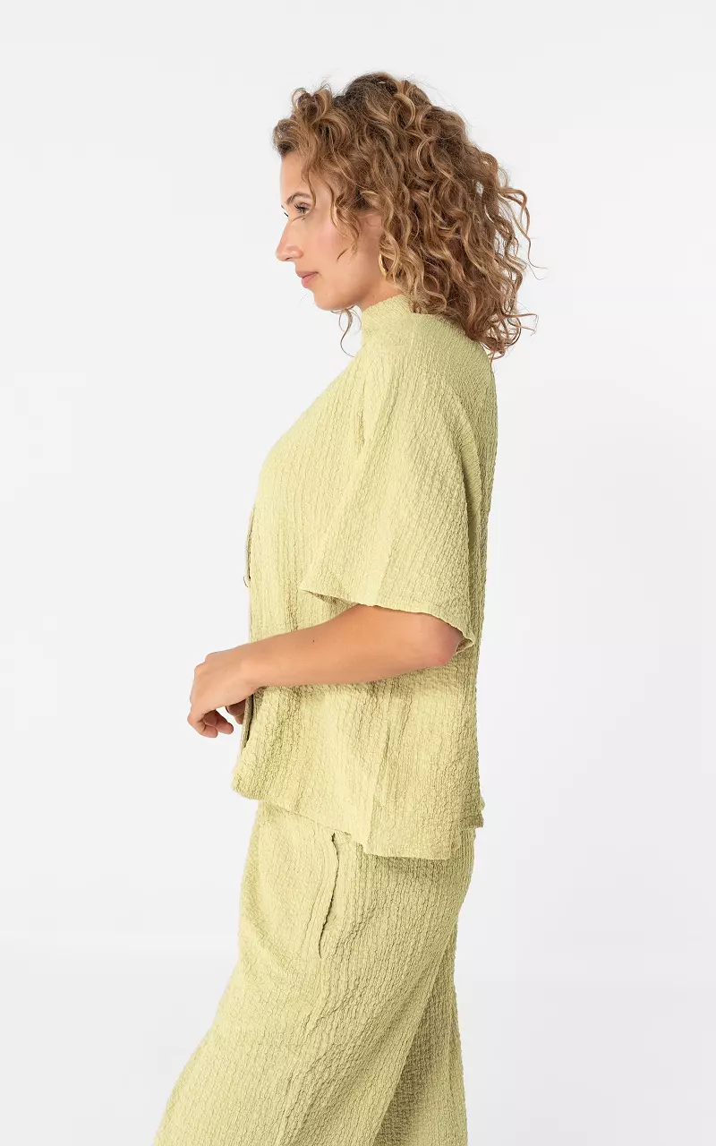 Textured blouse Lime Green