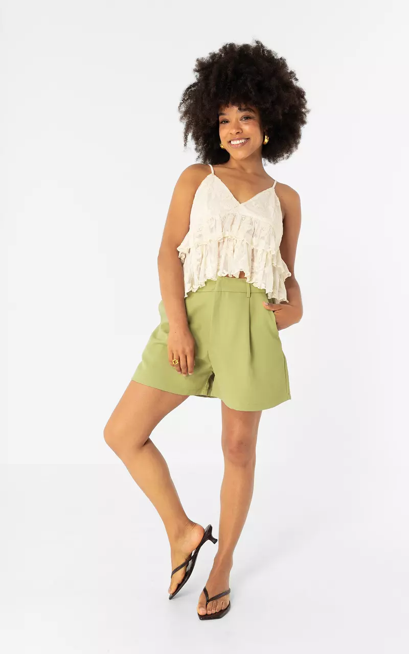 Tailored Shorts Hellgrün