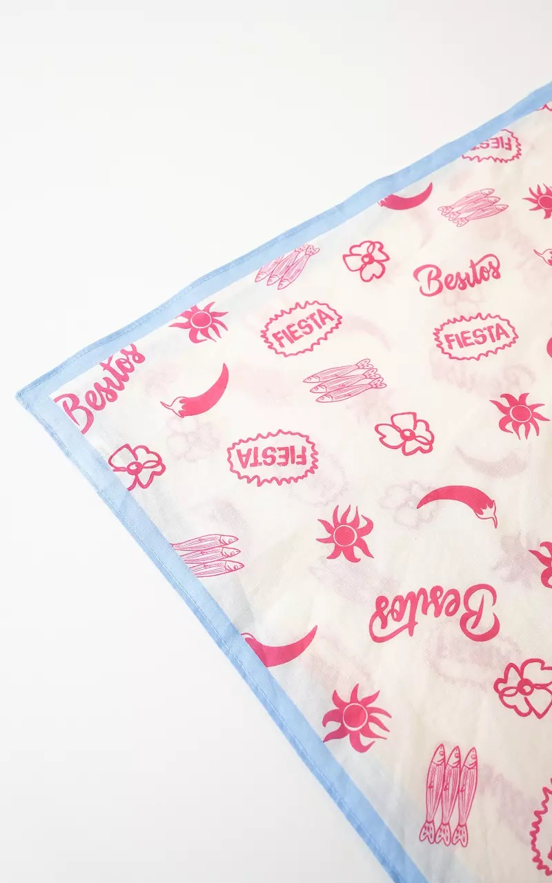 Scarf #108138 Cream Pink