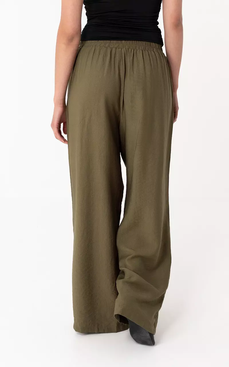 Wide leg trousers Kaki