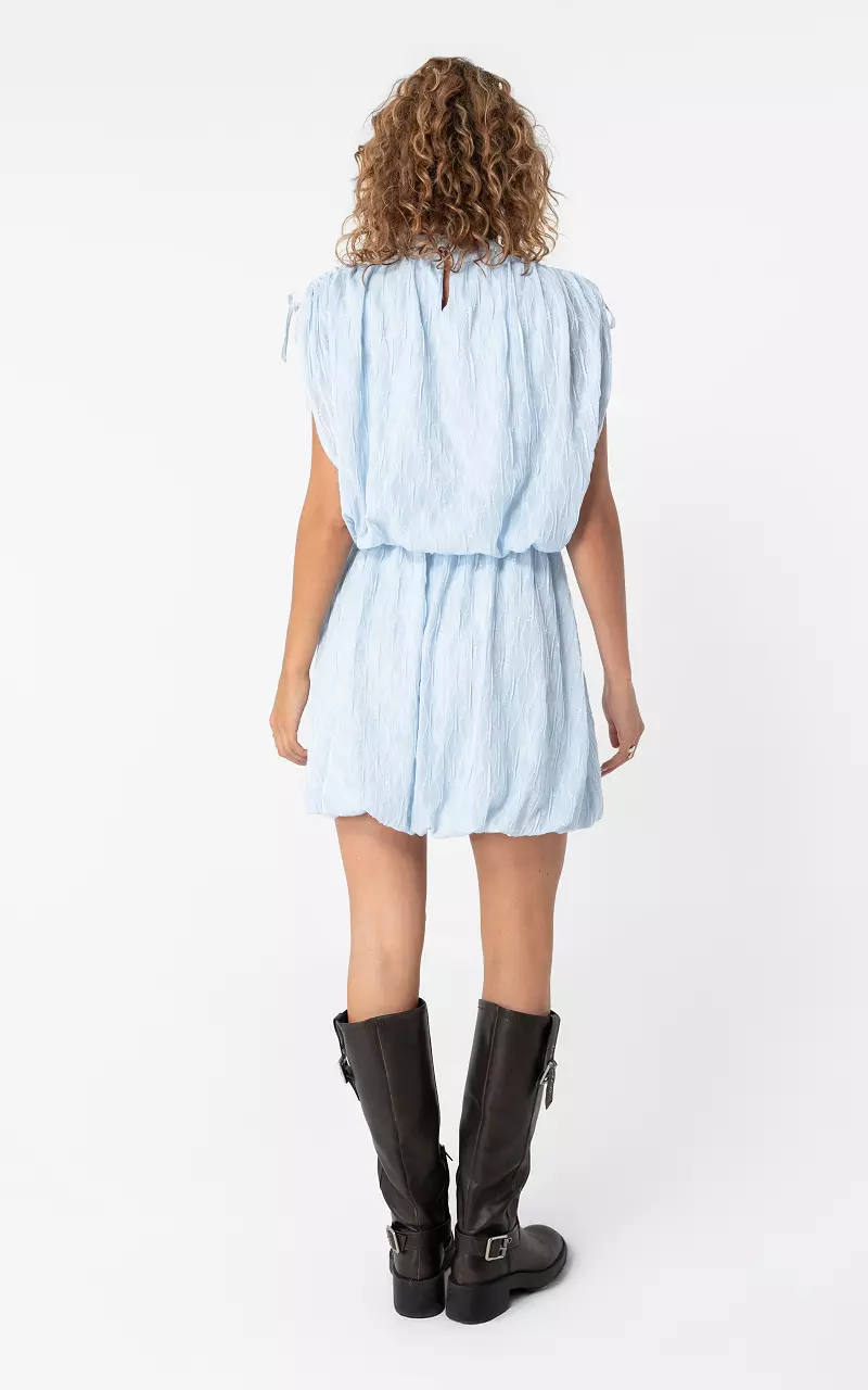 Kleid mit Glitzderdetails Hellblau