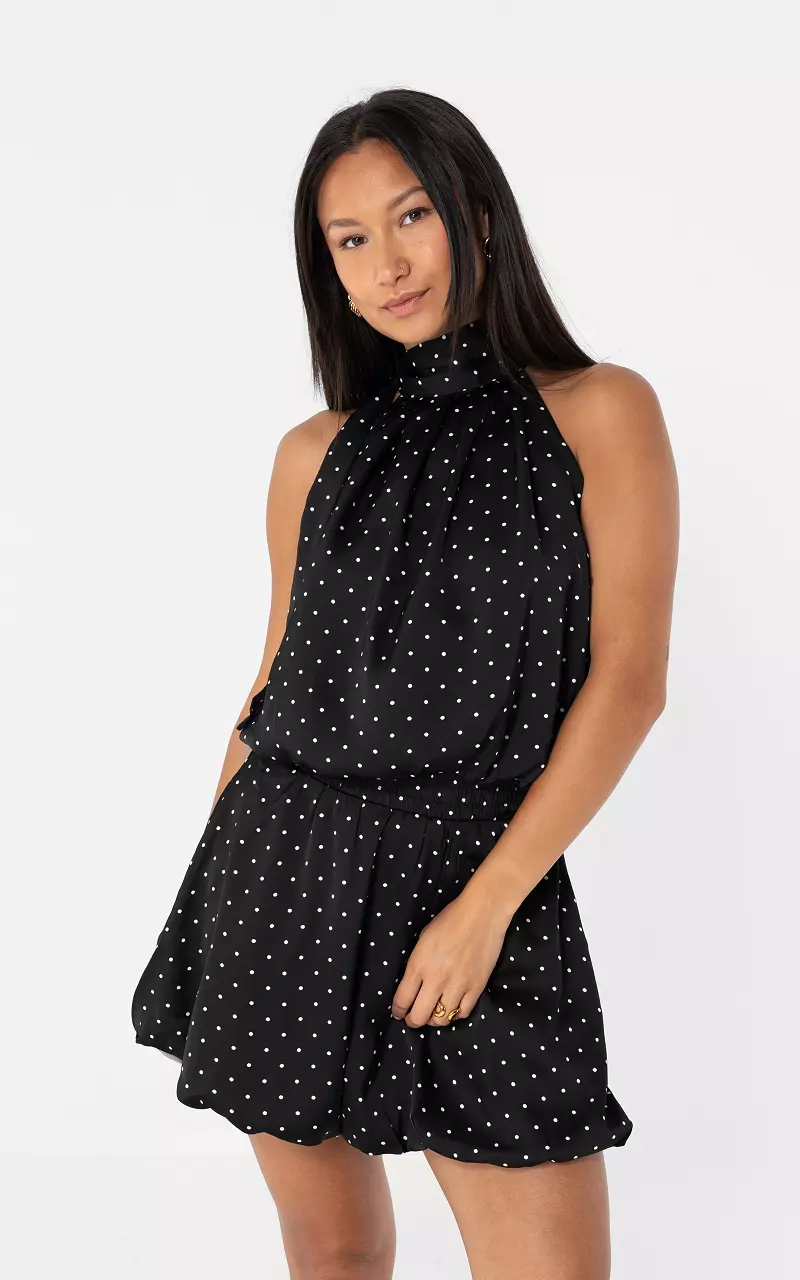 Halter top Zwart Wit