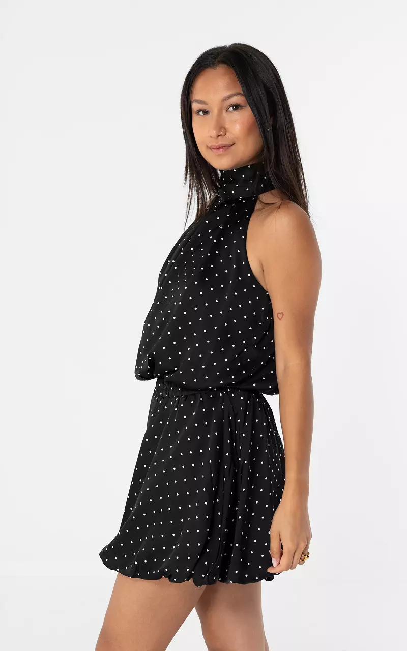 Halter top Zwart Wit