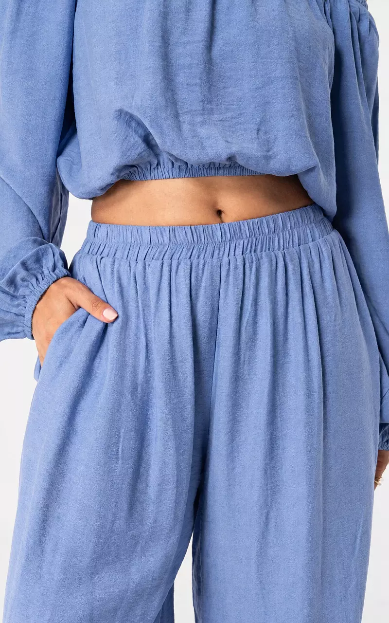 Wide leg trousers Blue