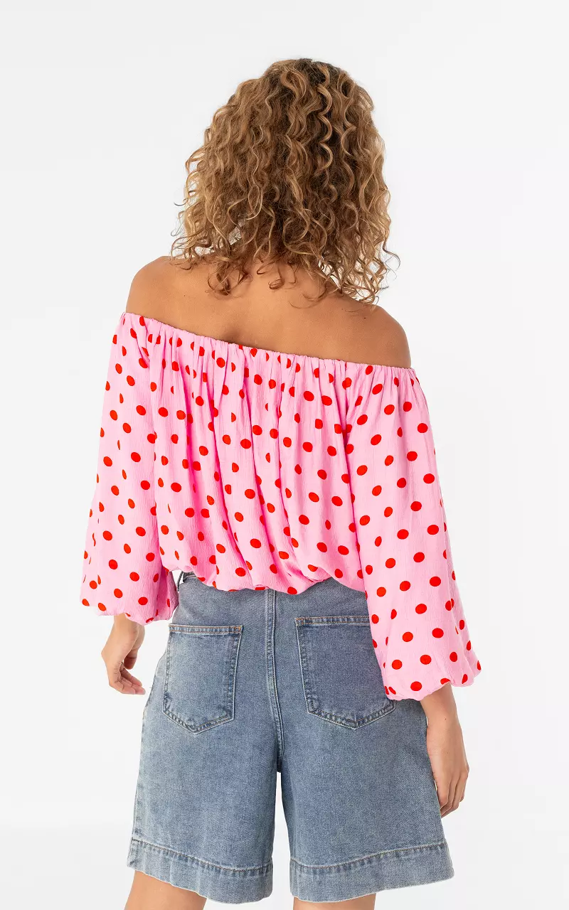 Off shoulder top Pink Red