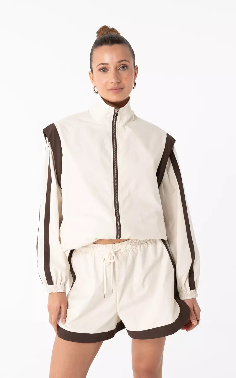 Jacke #108423 Creme Braun