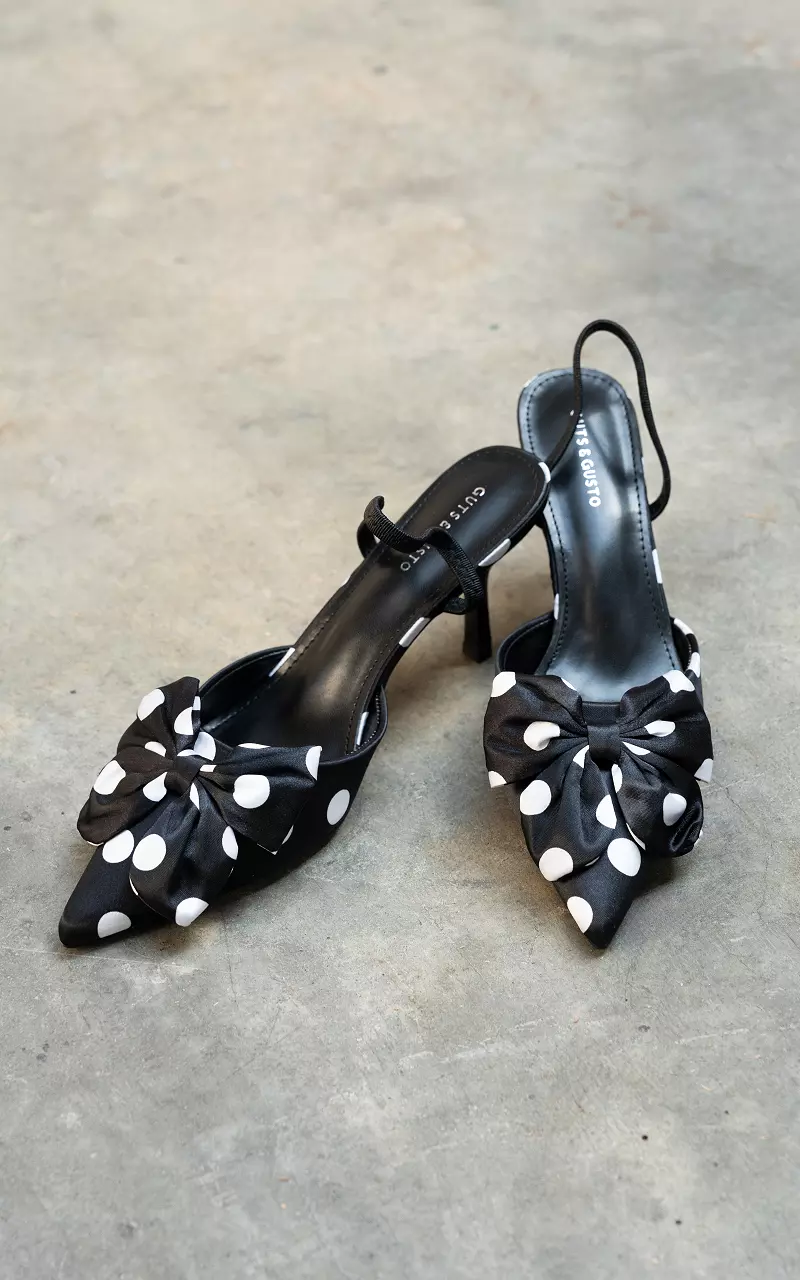 Kitten heels Zwart Wit