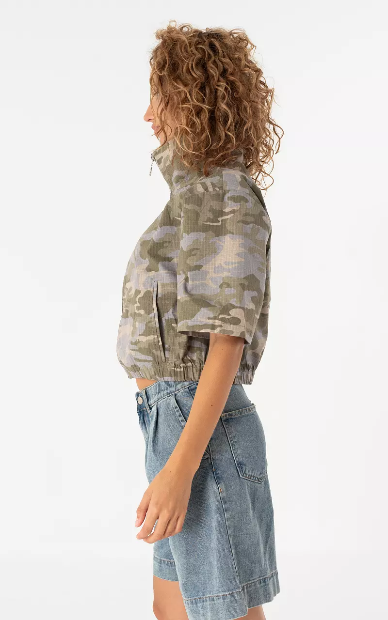 Camouflage Jacke Grün Grau