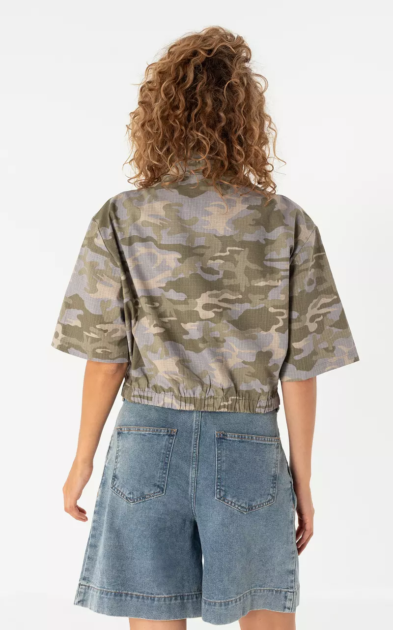 Camouflage Jacke Grün Grau