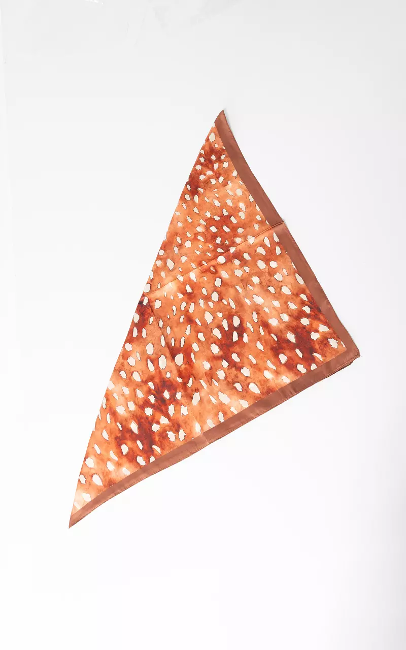 Bambi shawl Brown White