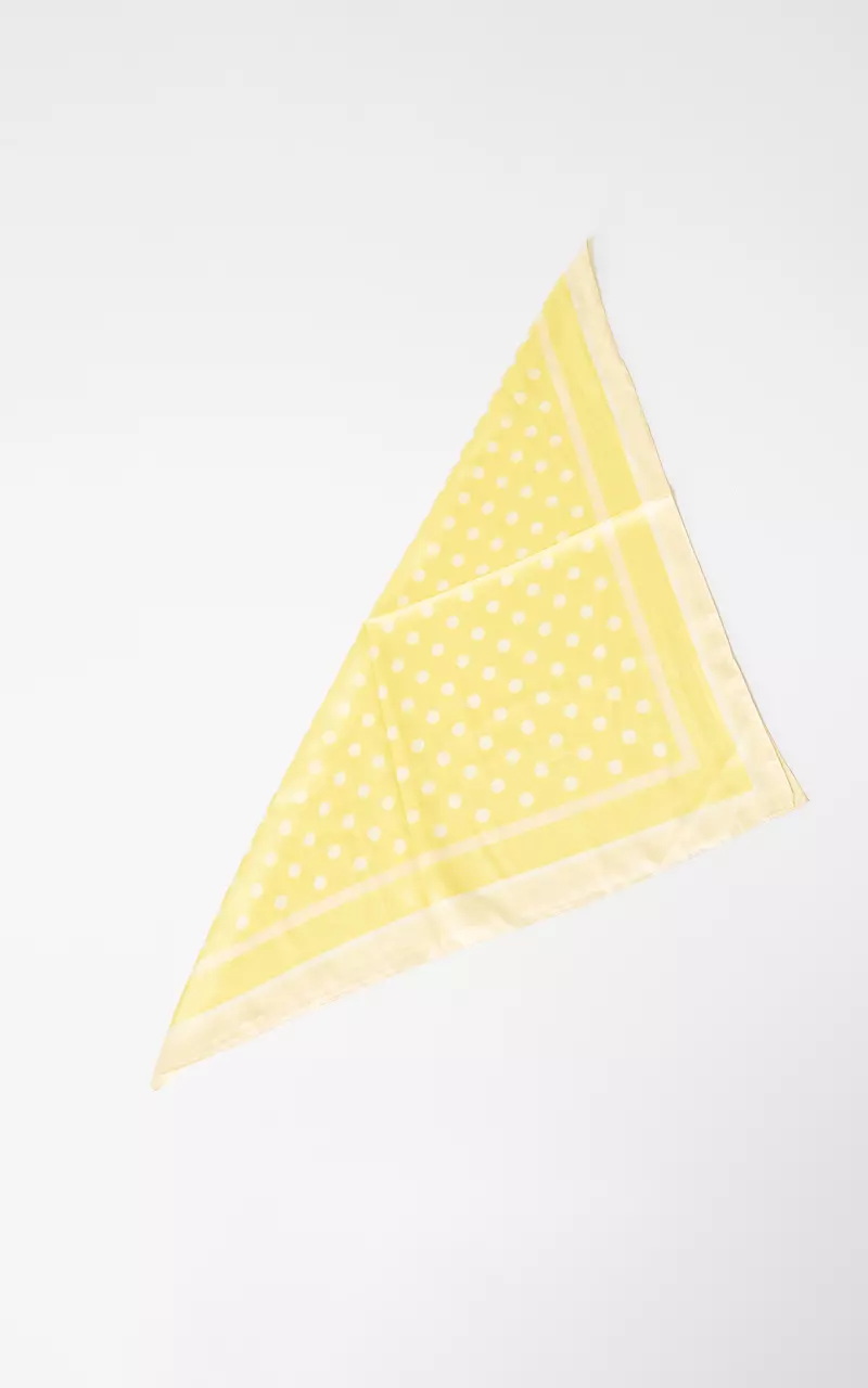 Square scarf Yellow White