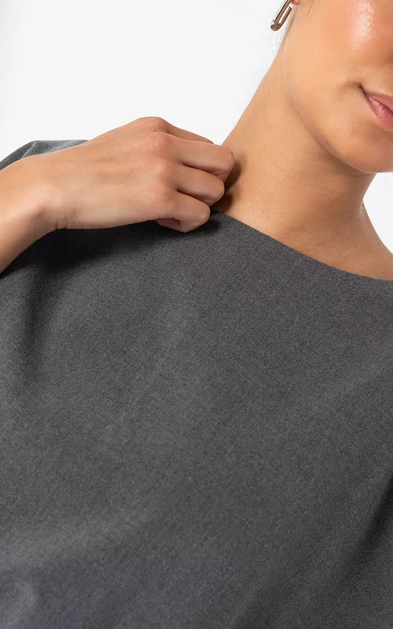 Sleeveless balloon top Dark Grey