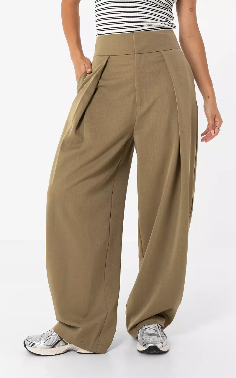 High Waist Hose Camel