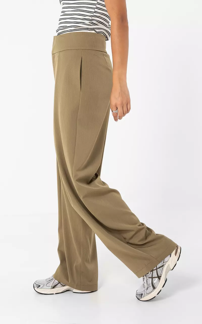 High Waist Hose Camel