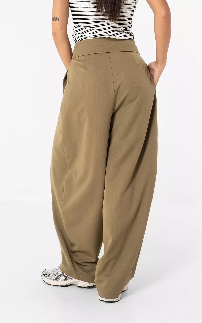 High Waist Hose Camel