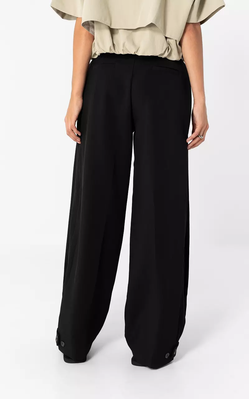 Balloon fit pantalon Zwart