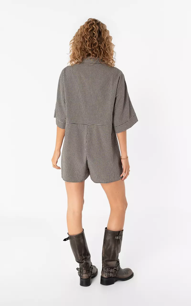 Loose fit jumpsuit Black White