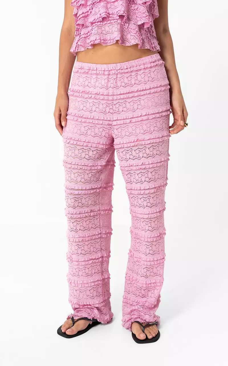 Hosen mit Lagenlook Pink
