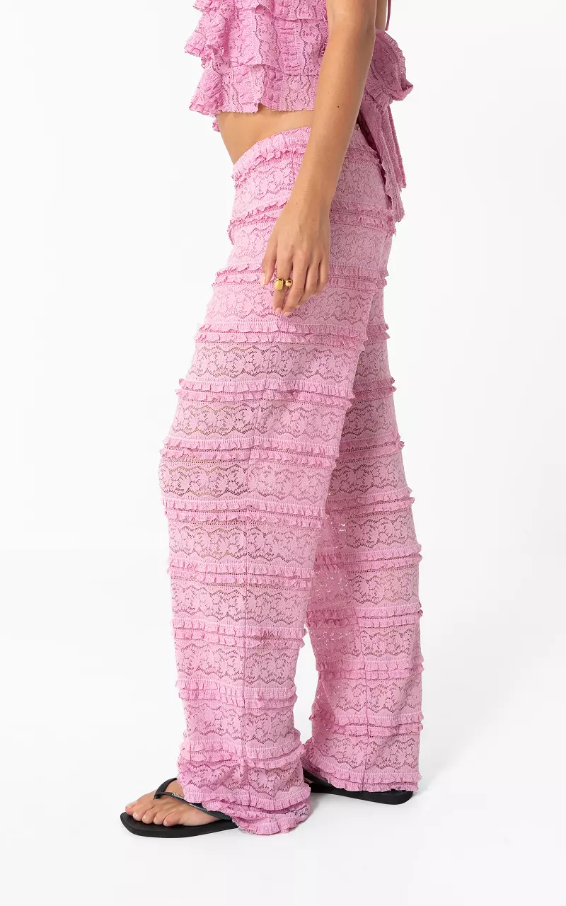 Hosen mit Lagenlook Pink
