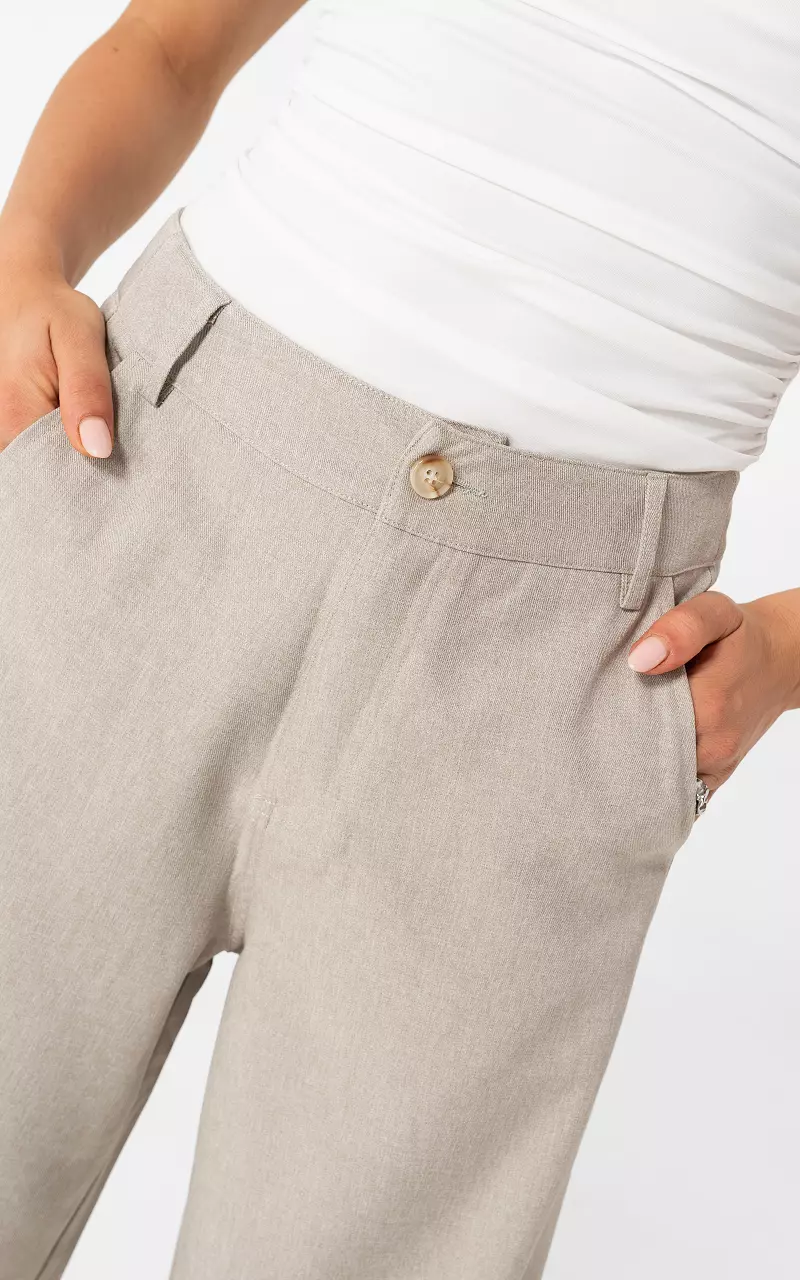 Wide leg Pantalon Taupe