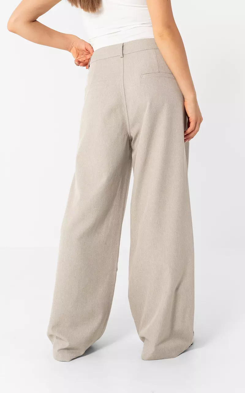 Wide leg Pantalon Taupe
