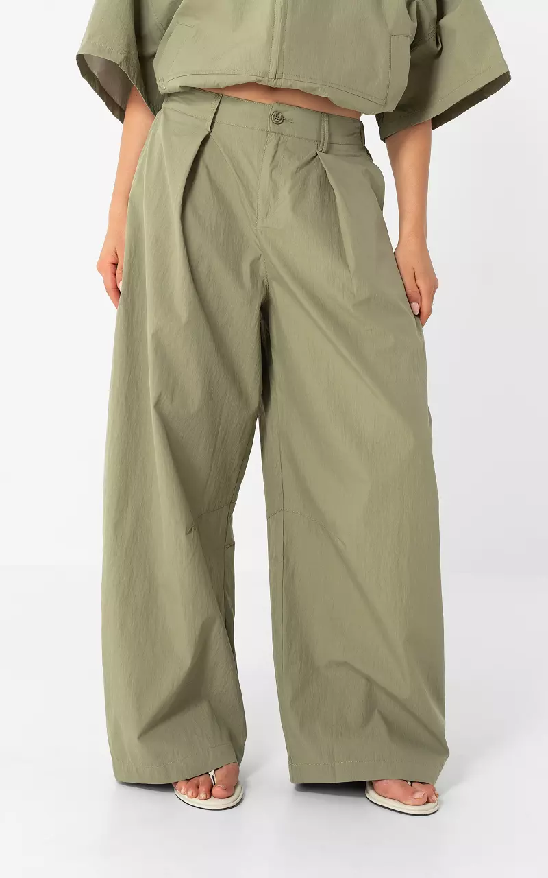 Loosefit broek Kaki