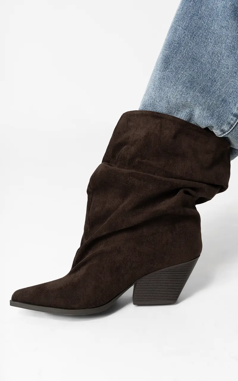 Wide Boot Dark Brown