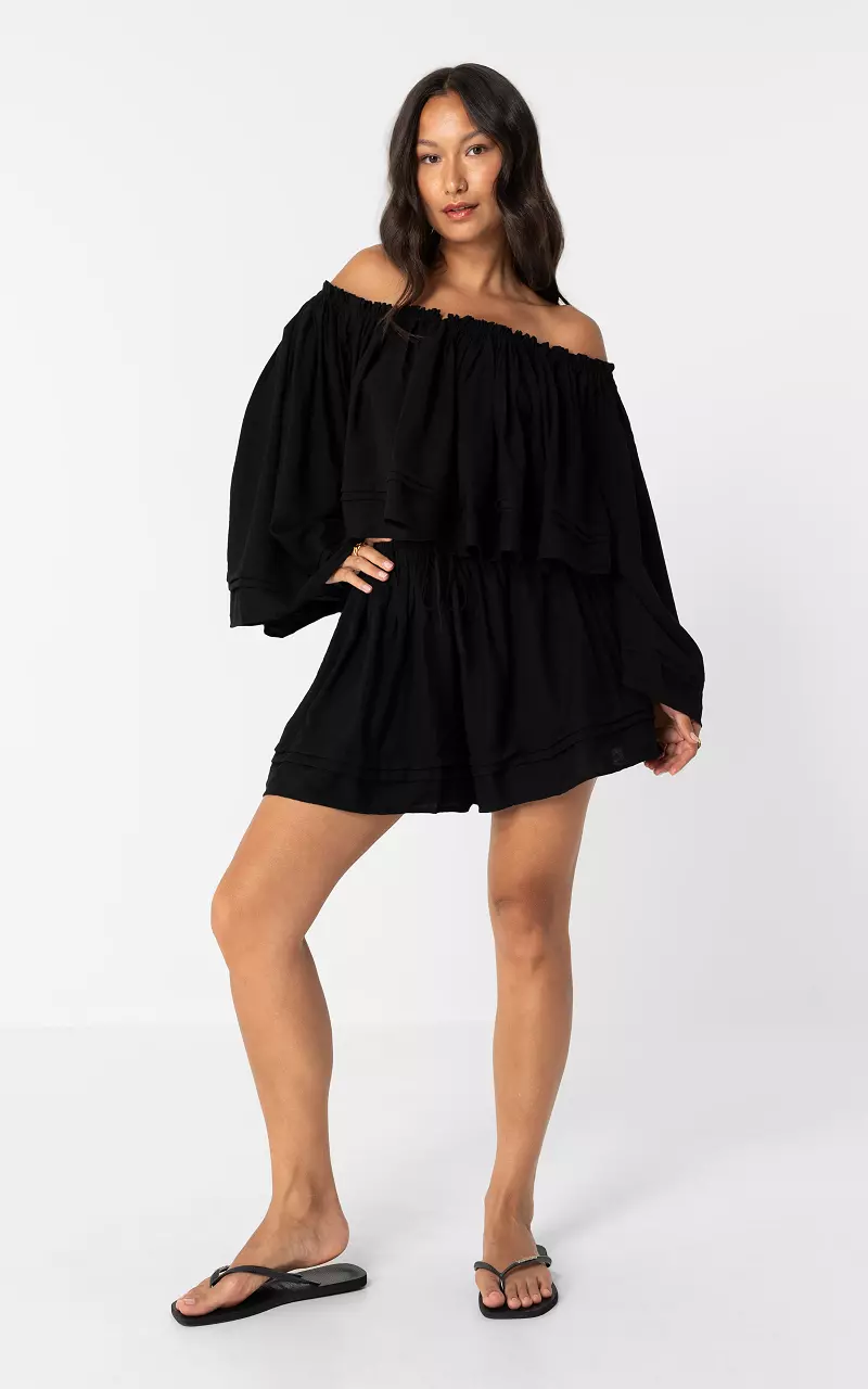 Layered shorts Black