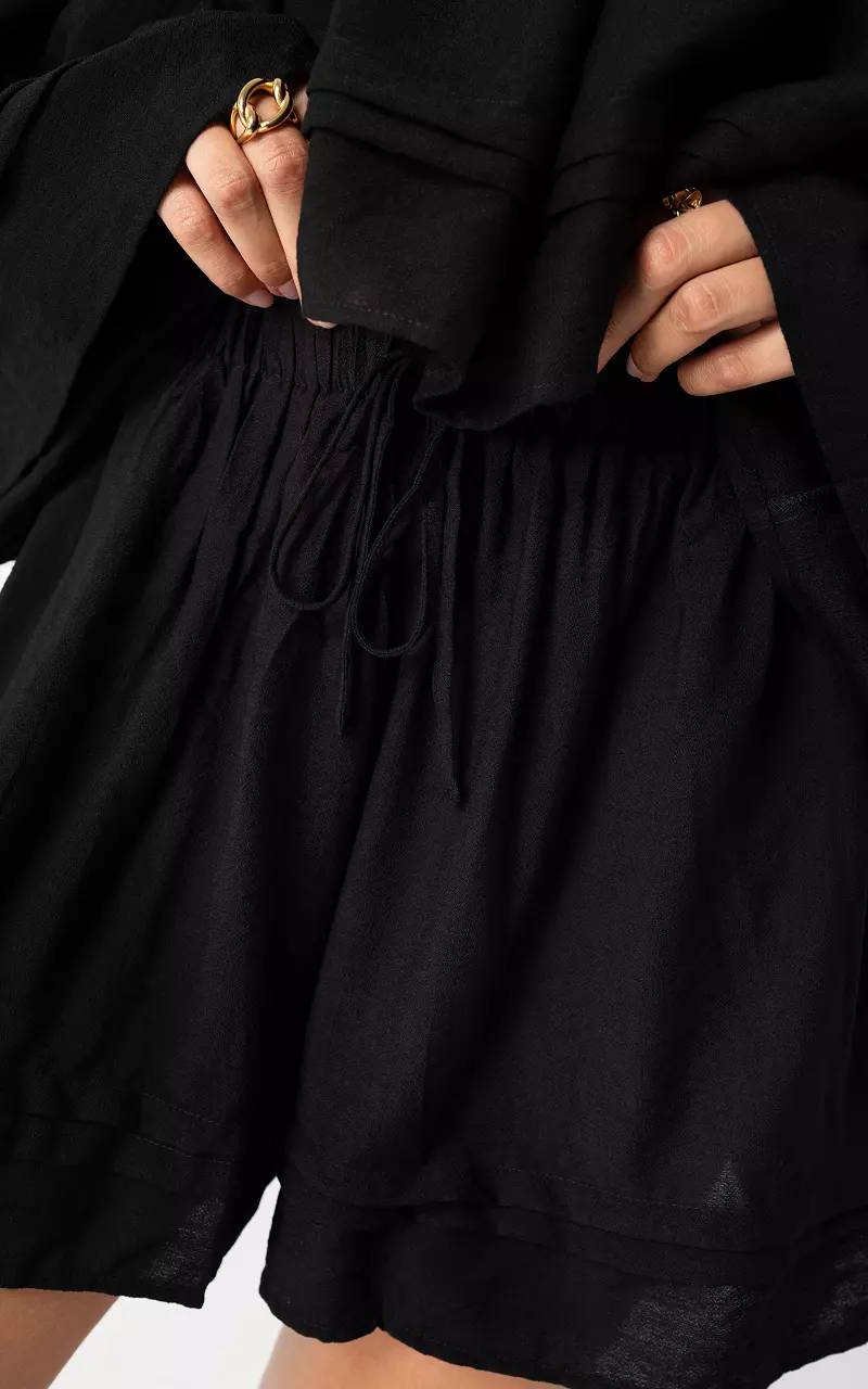 Layered shorts Black