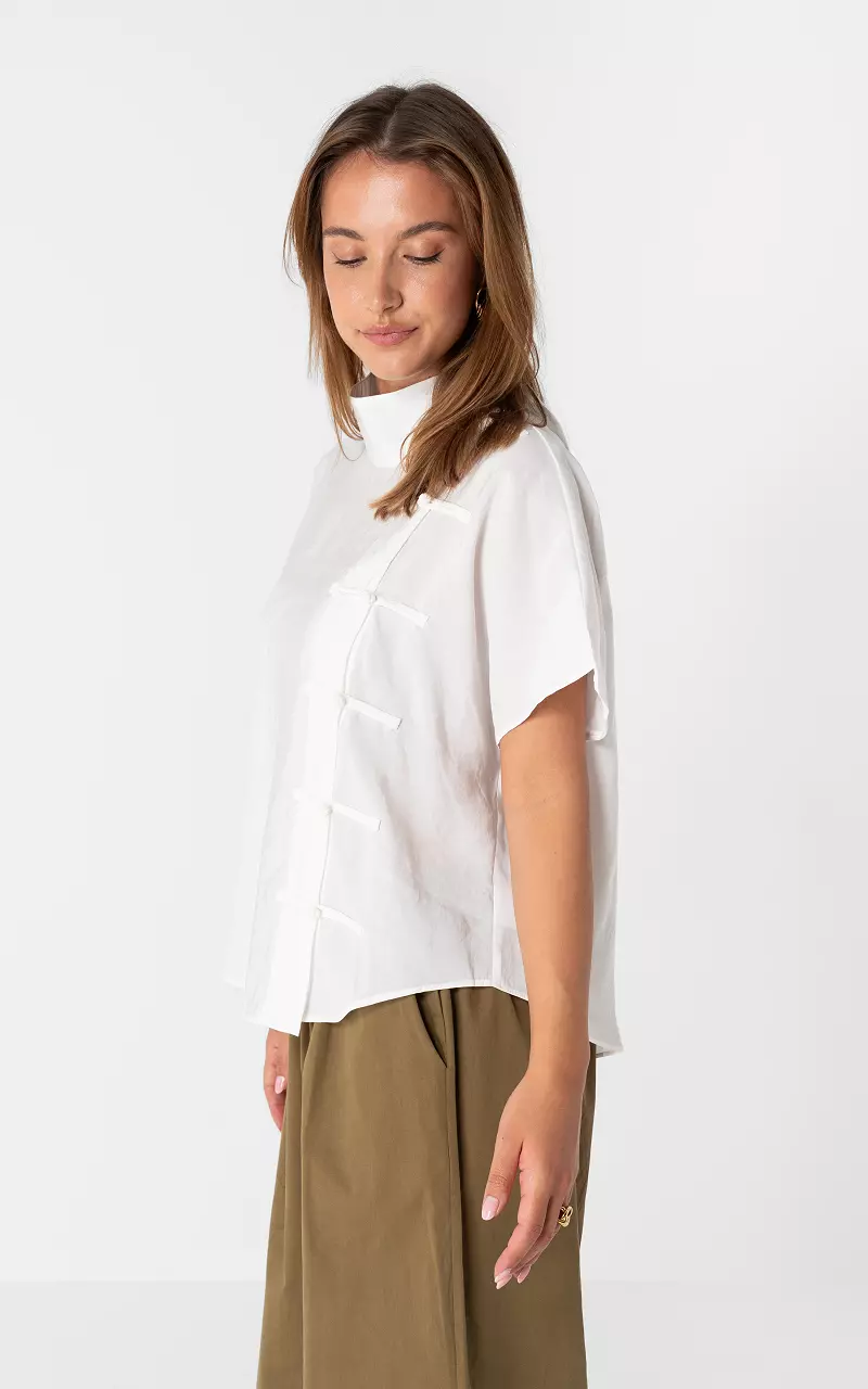 Short Sleeve Blouse White