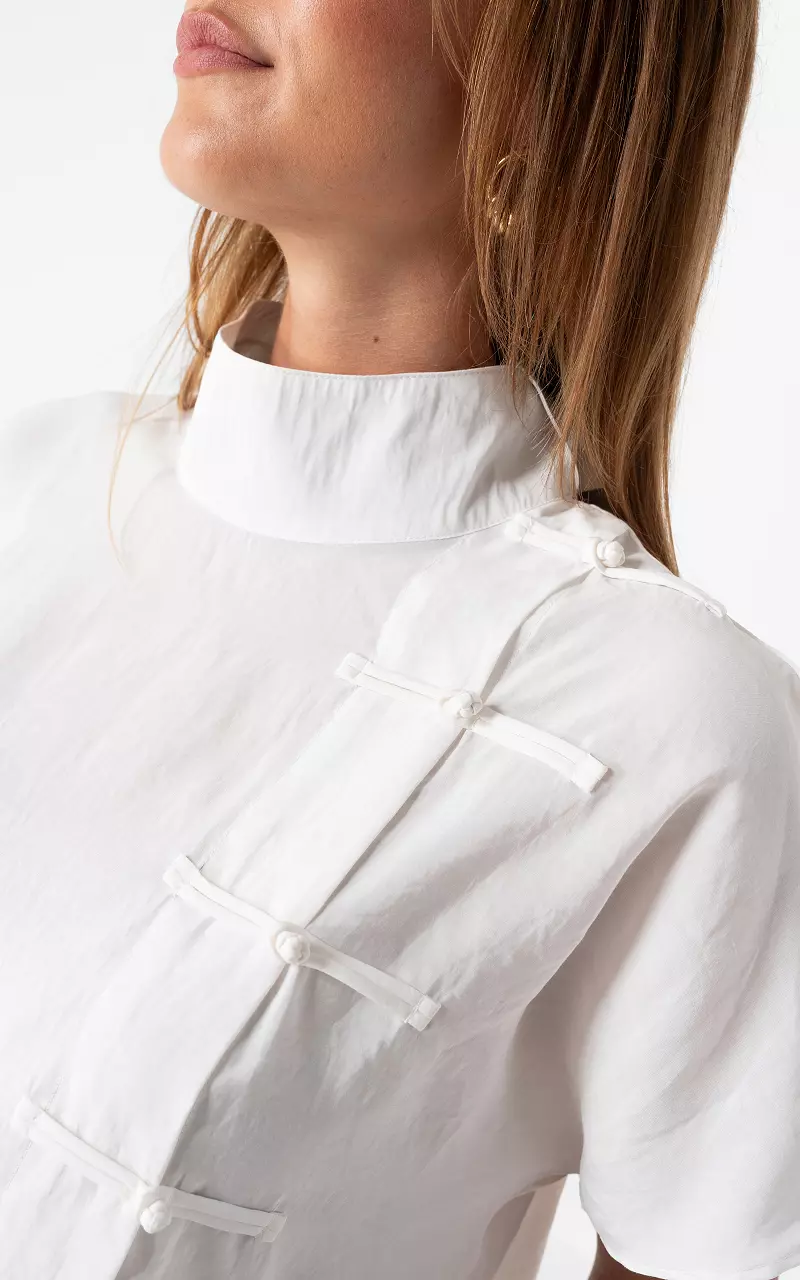 Short Sleeve Blouse White