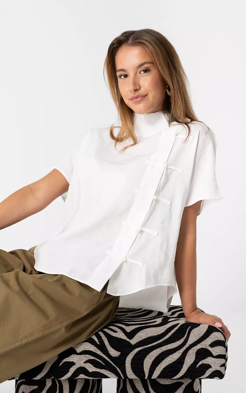 Short Sleeve Blouse White
