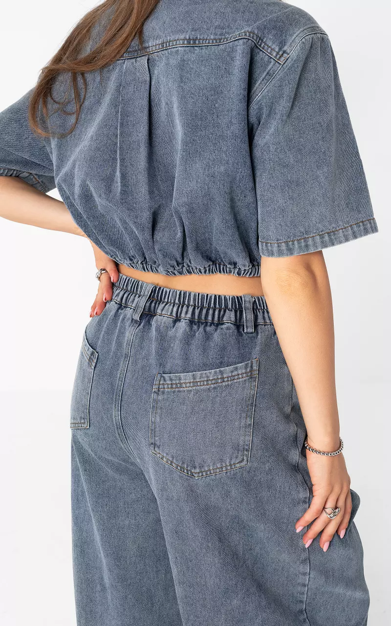 Denim jumpsuit Blauw