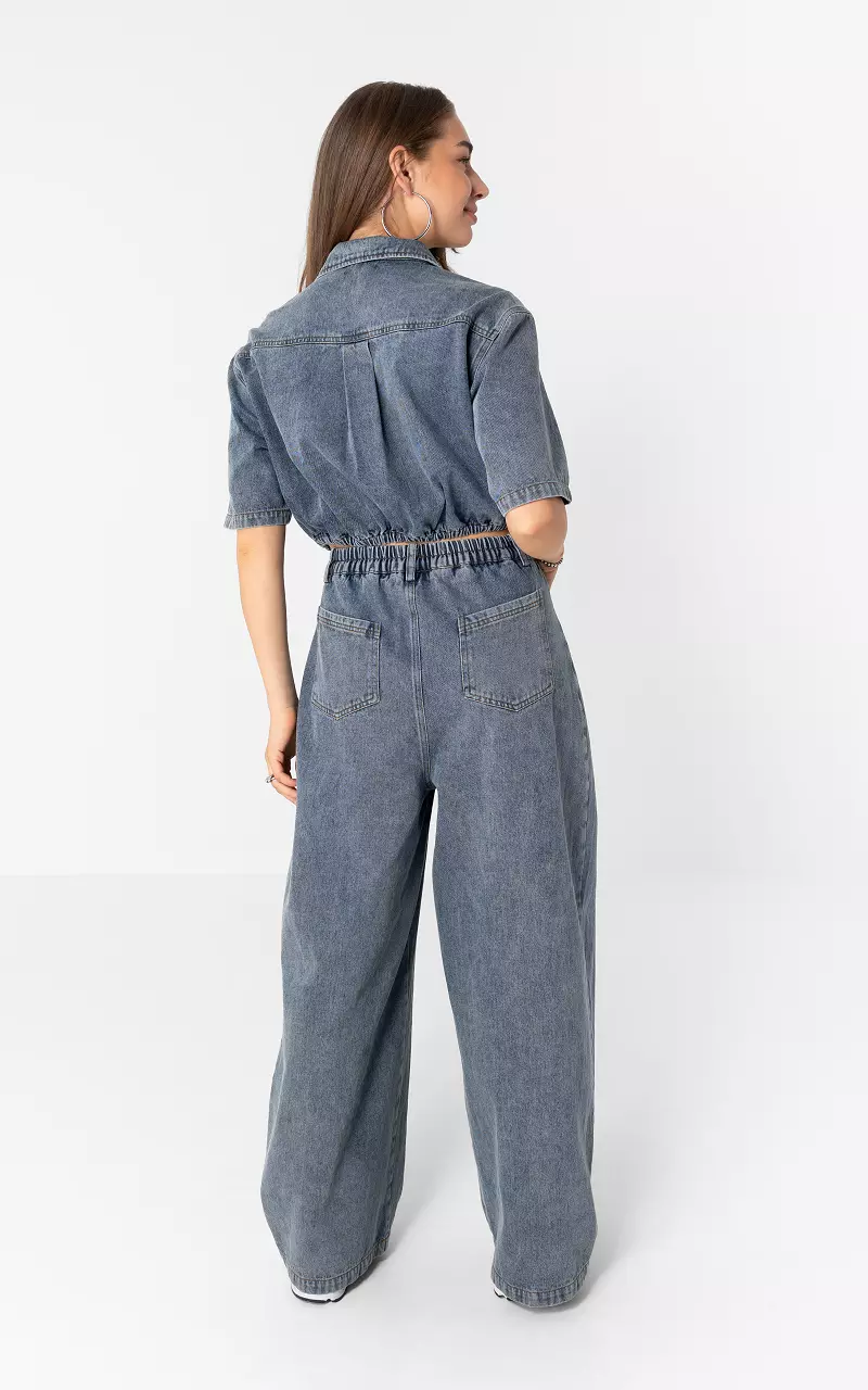 Denim jumpsuit Blauw