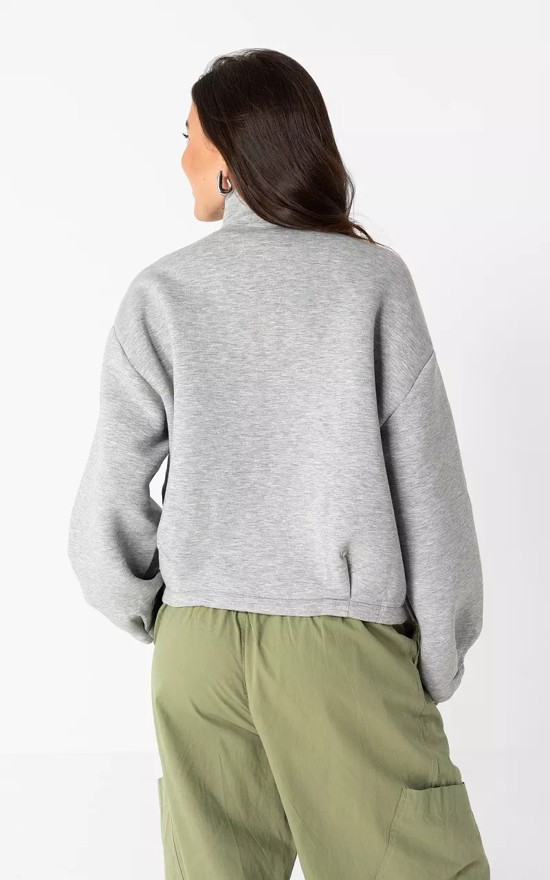 Strickjacke mit langen Ärmeln Grau