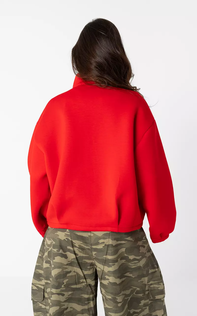 Strickjacke mit langen Ärmeln Rot
