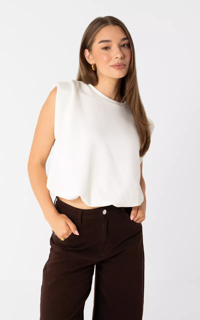 Sleeveless top White