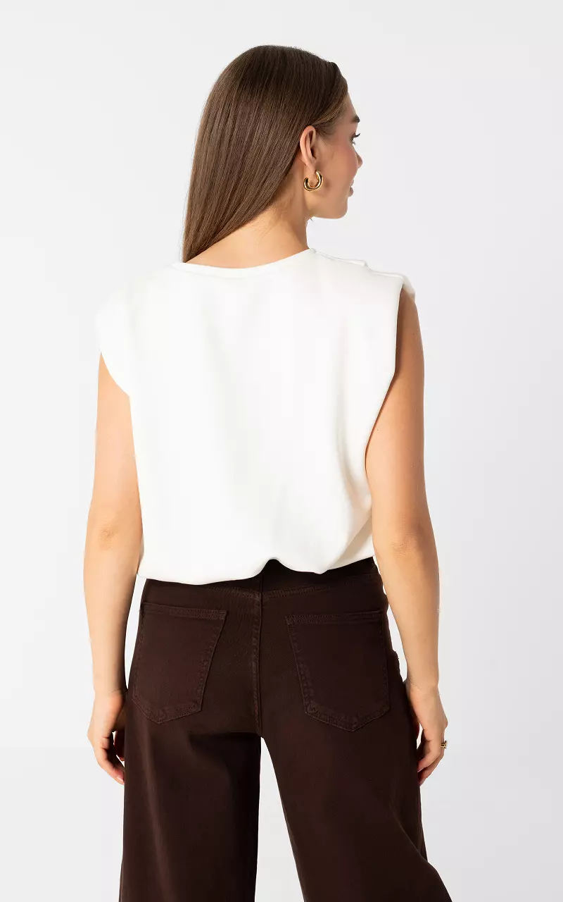 Sleeveless top White