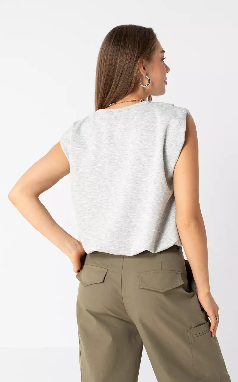 Sleeveless top Light Grey